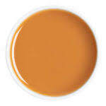 A circular color swatch showing a warm, solid orange-brown hue with a subtle white highlight on the left edge.