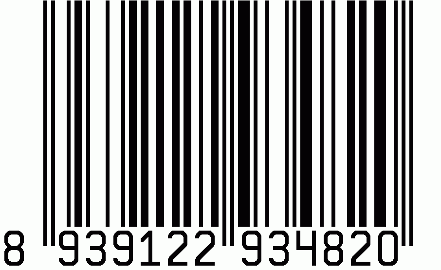 A black-and-white barcode with vertical bars and numeric digits underneath, shown on a plain white background.